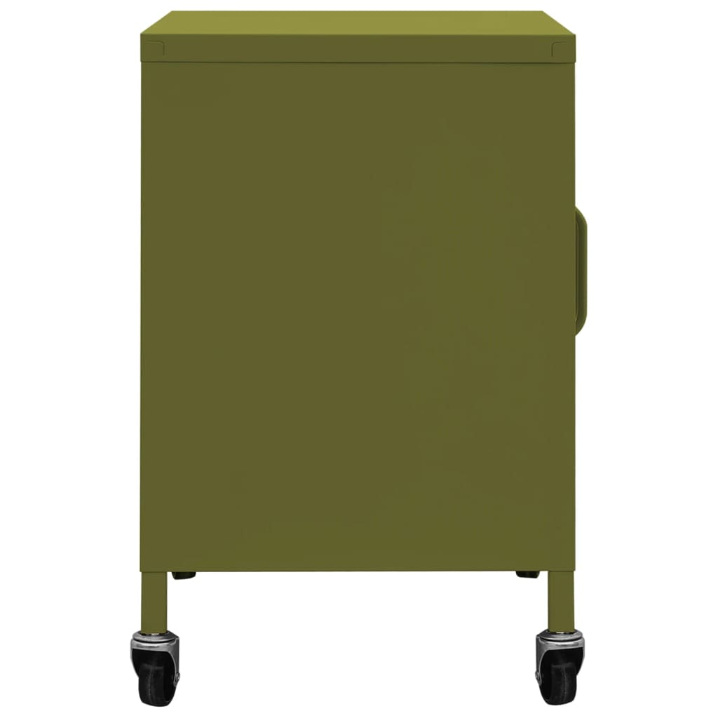 vidaXL Dulap de depozitare, verde măsliniu, 60x35x56 cm, oțel vidaXL Dulap de depozitare, verde măsliniu, 60x35x56 cm, oțel