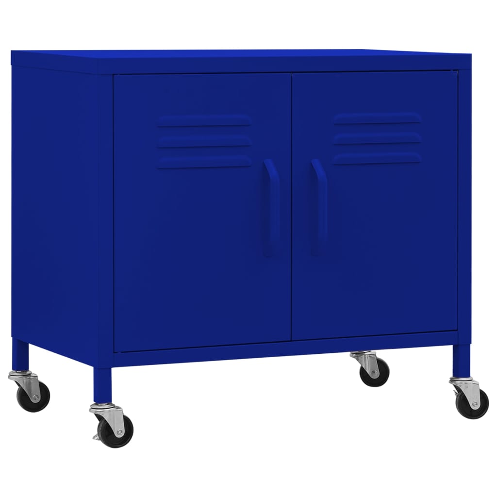 vidaXL Dulap de depozitare, bleumarin, 60x35x56 cm, oțel vidaXL Dulap de depozitare, bleumarin, 60x35x56 cm, oțel