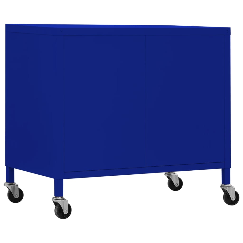 vidaXL Dulap de depozitare, bleumarin, 60x35x56 cm, oțel vidaXL Dulap de depozitare, bleumarin, 60x35x56 cm, oțel