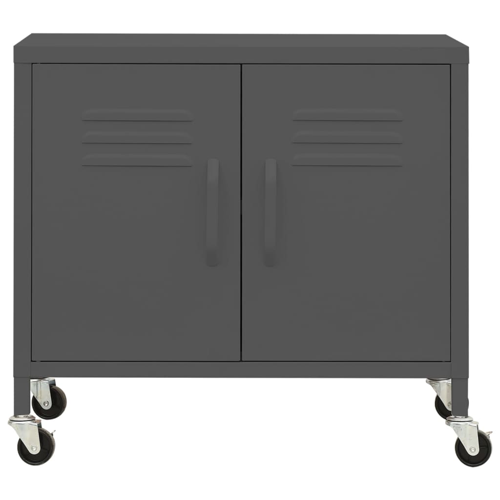 vidaXL Dulap de depozitare, antracit, 60x35x56 cm, oțel vidaXL Dulap de depozitare, antracit, 60x35x56 cm, oțel