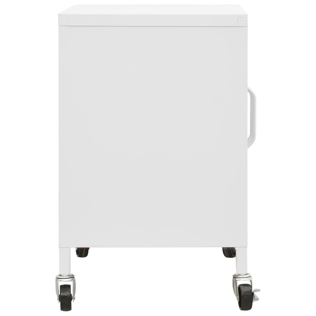 vidaXL Dulap de depozitare, alb, 60x35x56 cm, oțel vidaXL Dulap de depozitare, alb, 60x35x56 cm, oțel