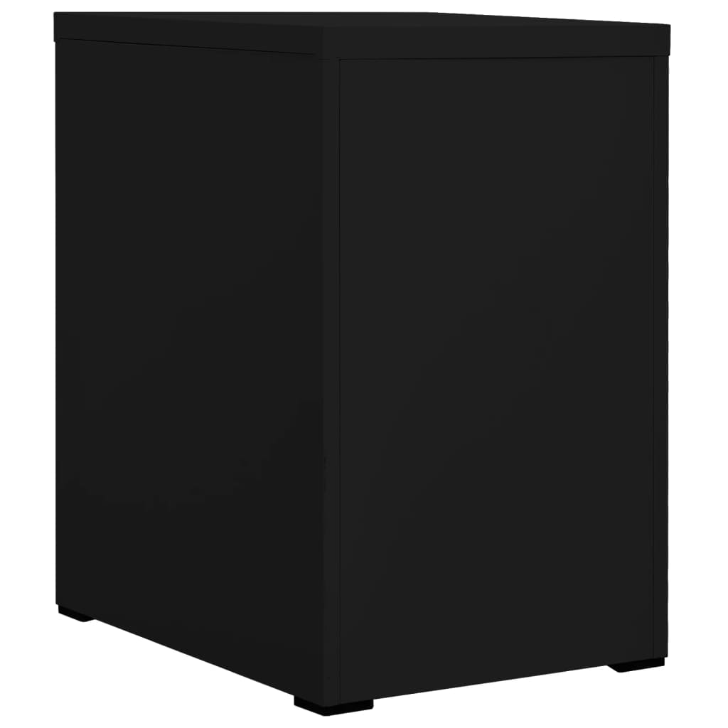 vidaXL Fișet, negru, 46x62x72,5 cm, oțel vidaXL Fișet, negru, 46x62x72,5 cm, oțel