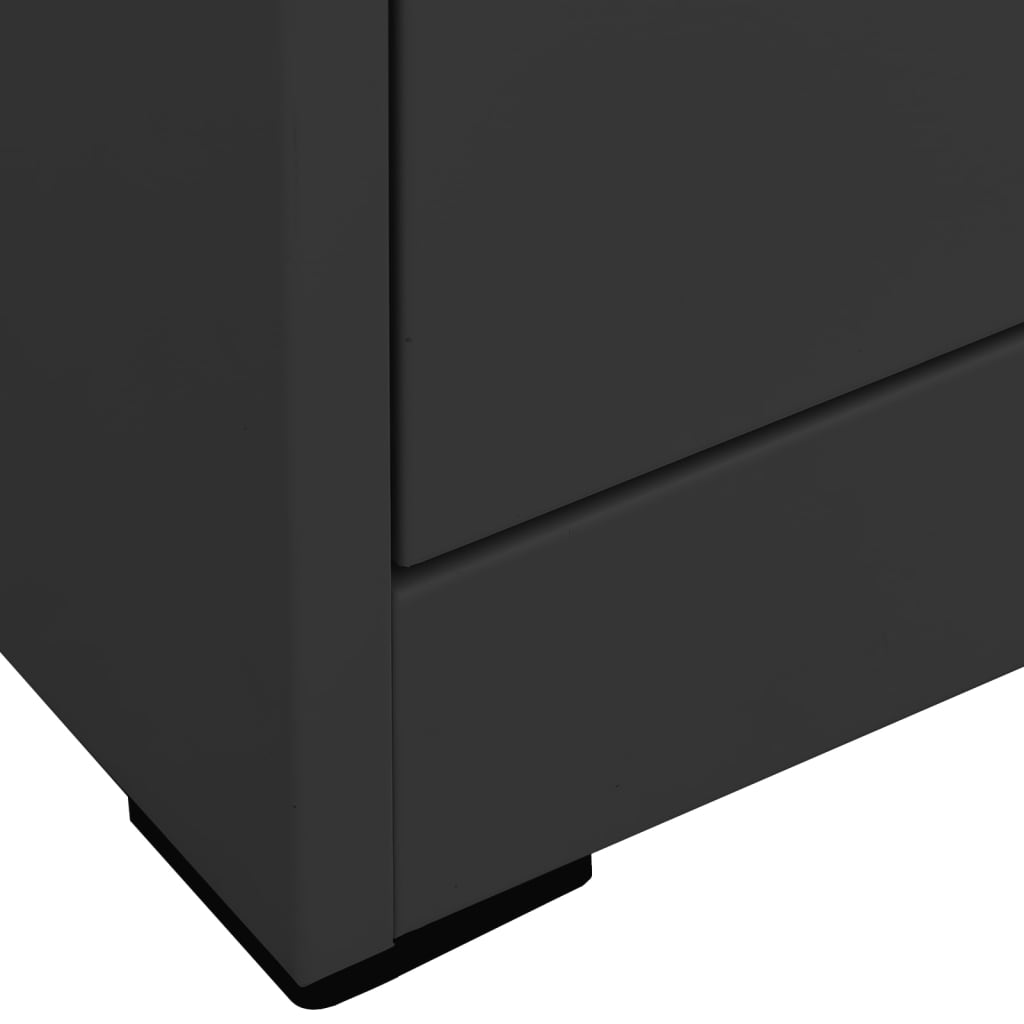 vidaXL Fișet, antracit, 46x62x72,5 cm, oțel vidaXL Fișet, antracit, 46x62x72,5 cm, oțel