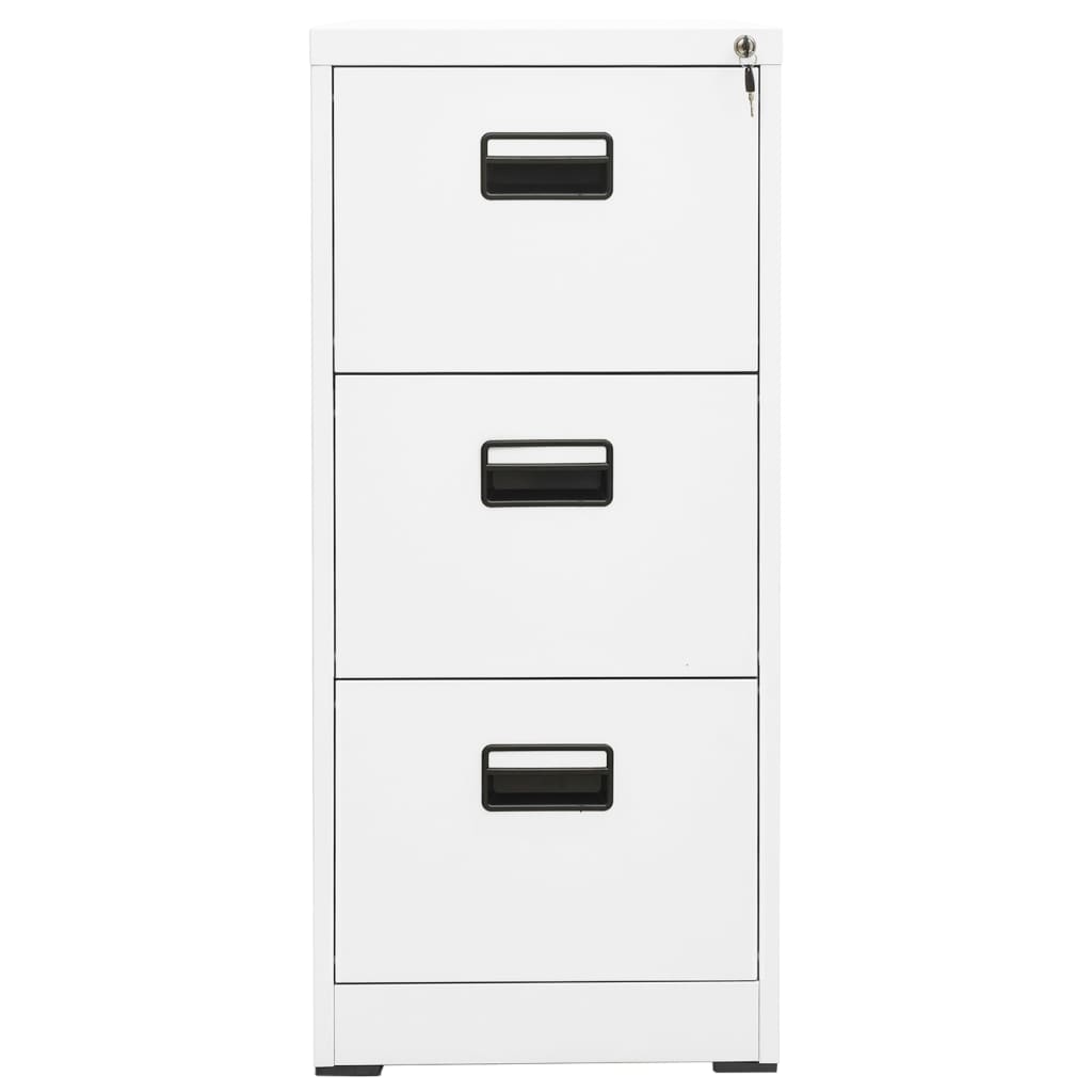 vidaXL Fișet, alb, 46x62x102,5 cm, oțel vidaXL Fișet, alb, 46x62x102,5 cm, oțel