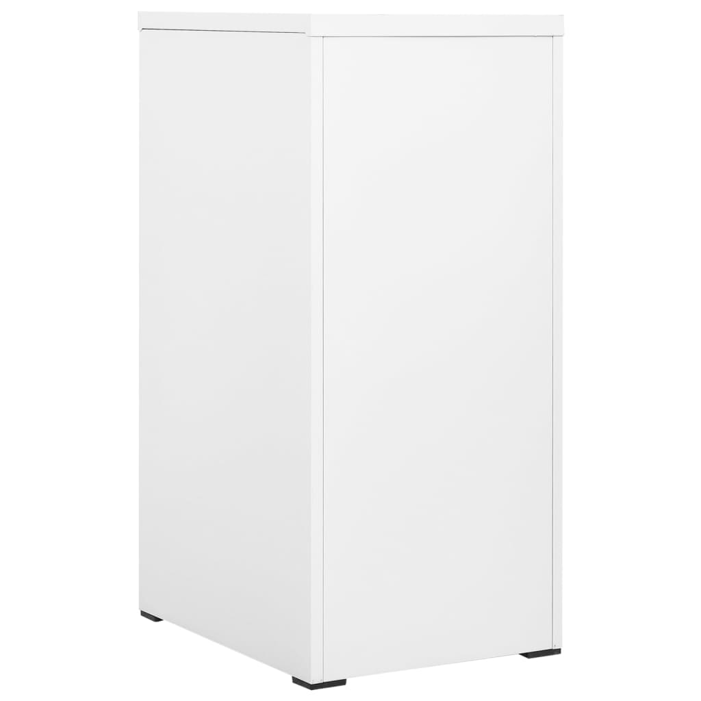 vidaXL Fișet, alb, 46x62x102,5 cm, oțel vidaXL Fișet, alb, 46x62x102,5 cm, oțel