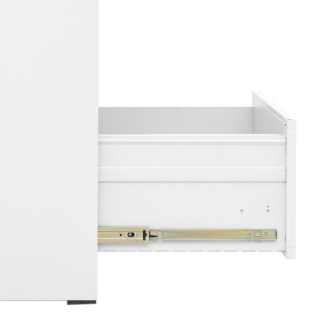 vidaXL Fișet, alb, 46x62x102,5 cm, oțel vidaXL Fișet, alb, 46x62x102,5 cm, oțel