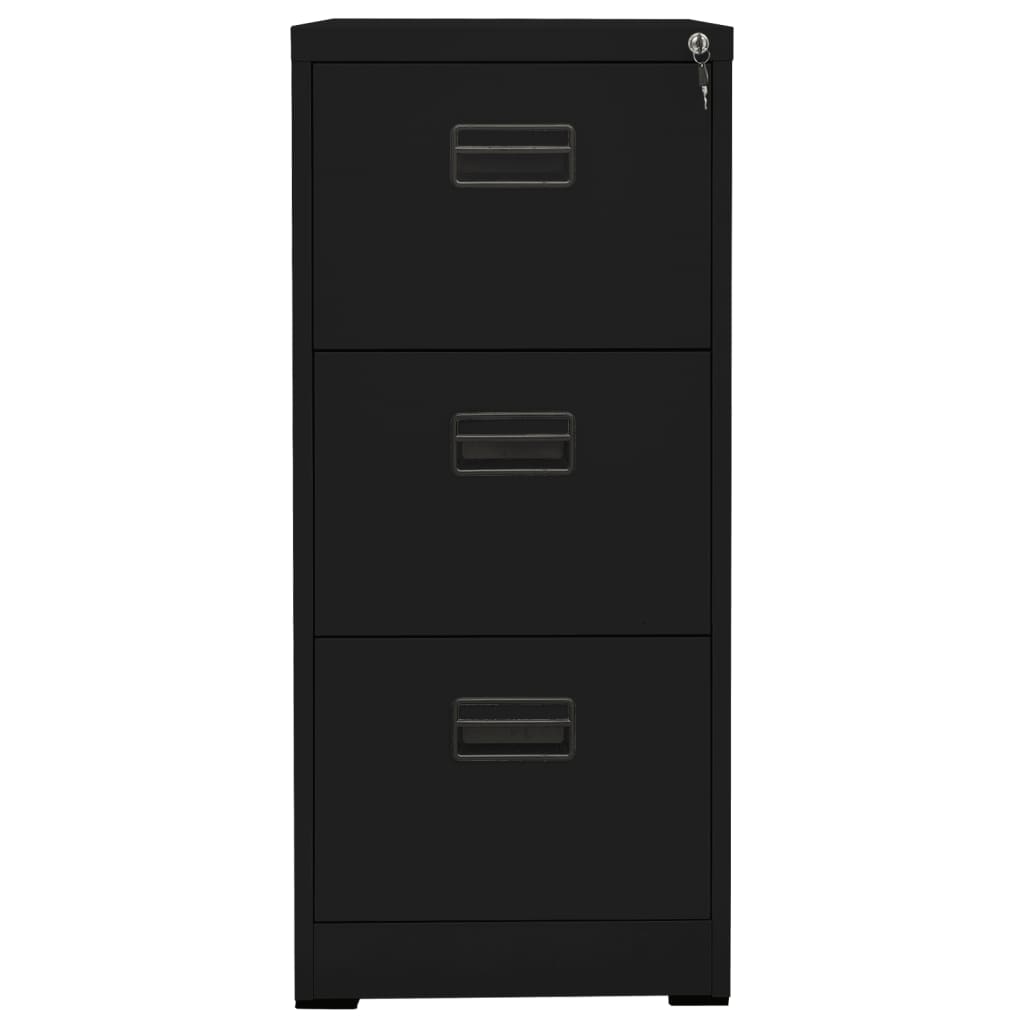 vidaXL Fișet, negru, 46x62x102,5 cm, oțel vidaXL Fișet, negru, 46x62x102,5 cm, oțel