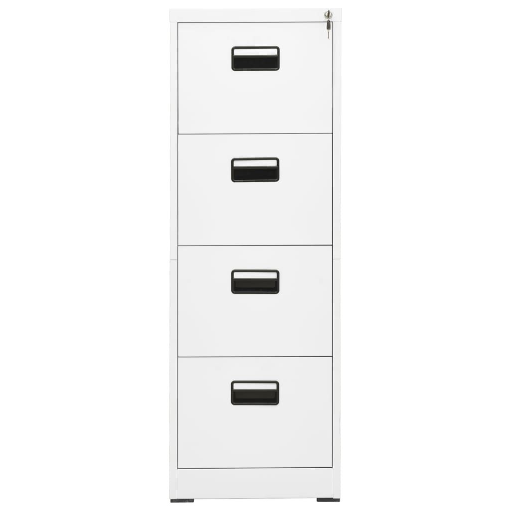 vidaXL Fișet, alb, 46 x 62 x 133 cm, oțel vidaXL Fișet, alb, 46 x 62 x 133 cm, oțel