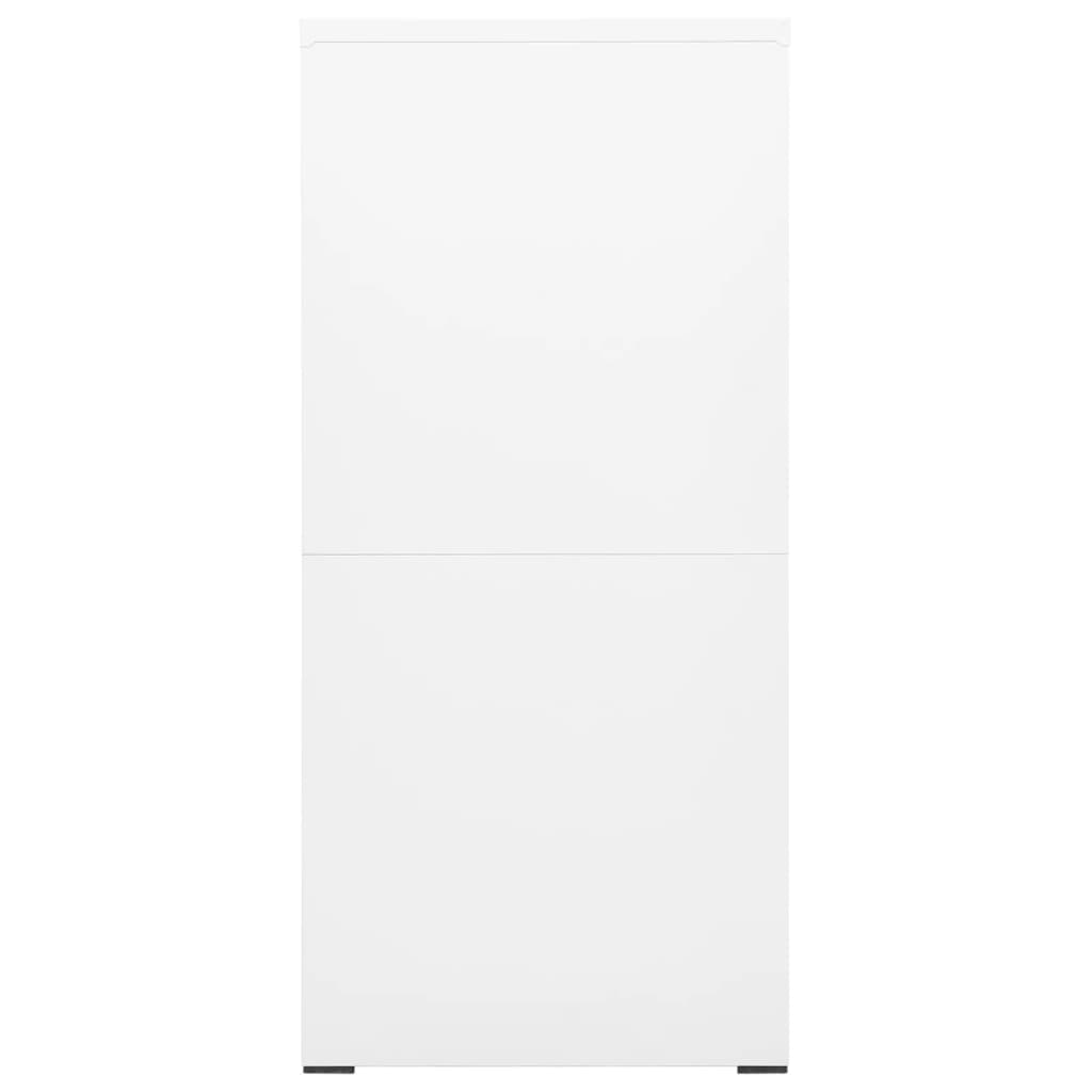 vidaXL Fișet, alb, 46 x 62 x 133 cm, oțel vidaXL Fișet, alb, 46 x 62 x 133 cm, oțel