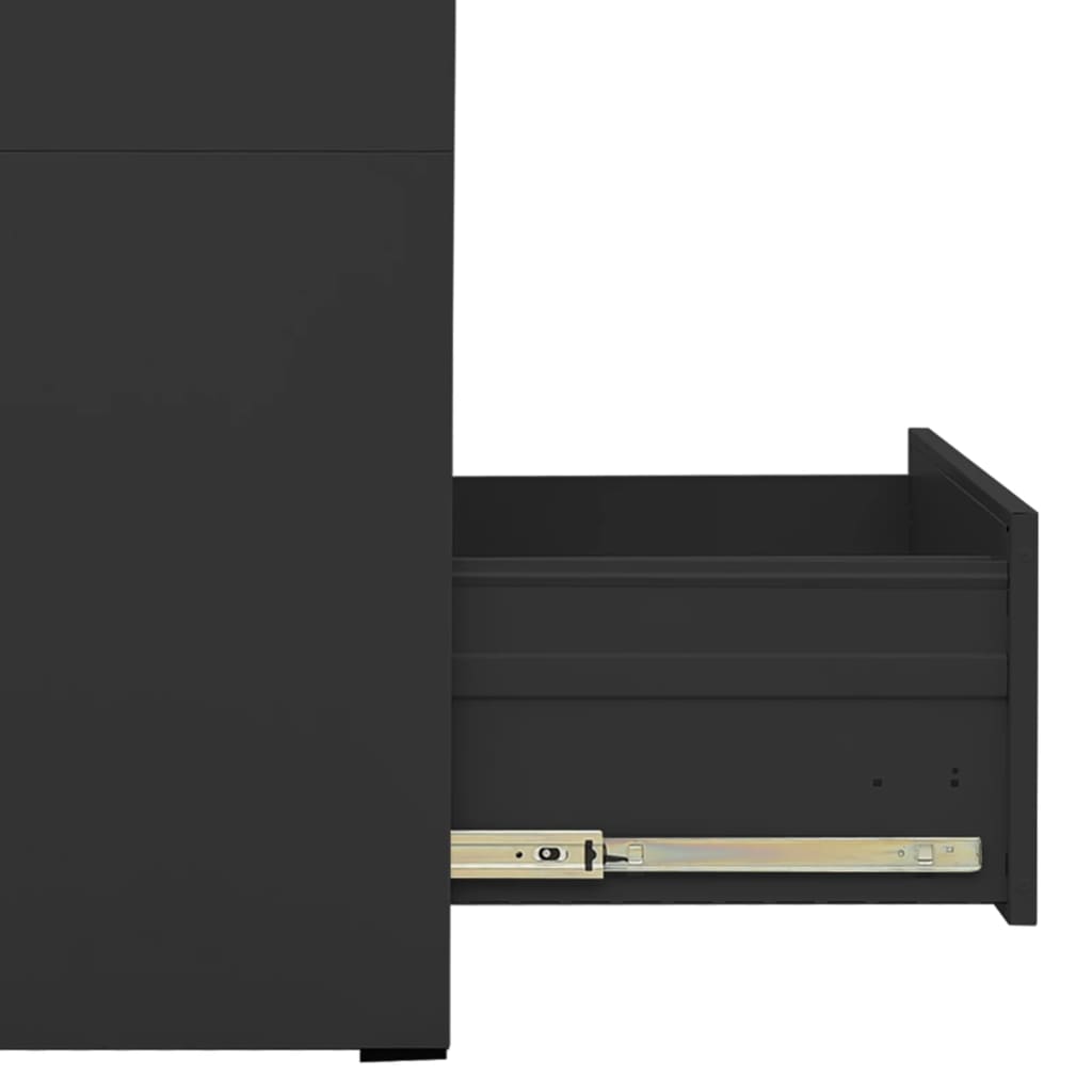 vidaXL Fișet, antracit, 46 x 62 x 133 cm, oțel vidaXL Fișet, antracit, 46 x 62 x 133 cm, oțel