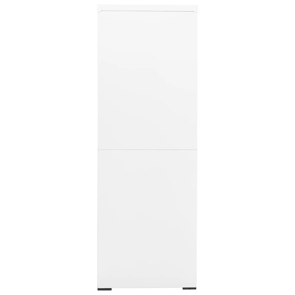 vidaXL Fișet, alb, 90x46x134 cm, oțel vidaXL Fișet, alb, 90x46x134 cm, oțel
