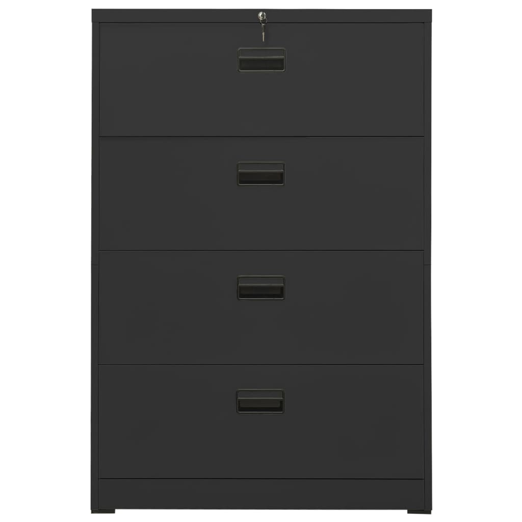 vidaXL Fișet, antracit, 90x46x134 cm, oțel vidaXL Fișet, antracit, 90x46x134 cm, oțel