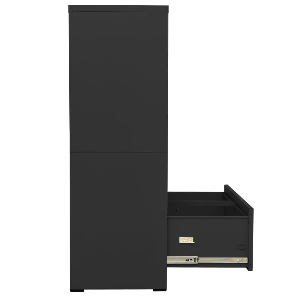 vidaXL Fișet, antracit, 90x46x134 cm, oțel vidaXL Fișet, antracit, 90x46x134 cm, oțel