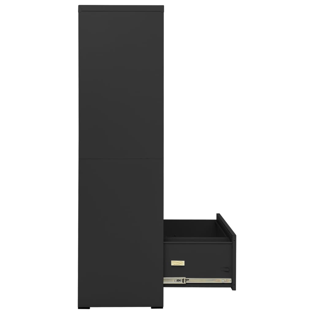 vidaXL Fișet, antracit, 90x46x164 cm, oțel vidaXL Fișet, antracit, 90x46x164 cm, oțel