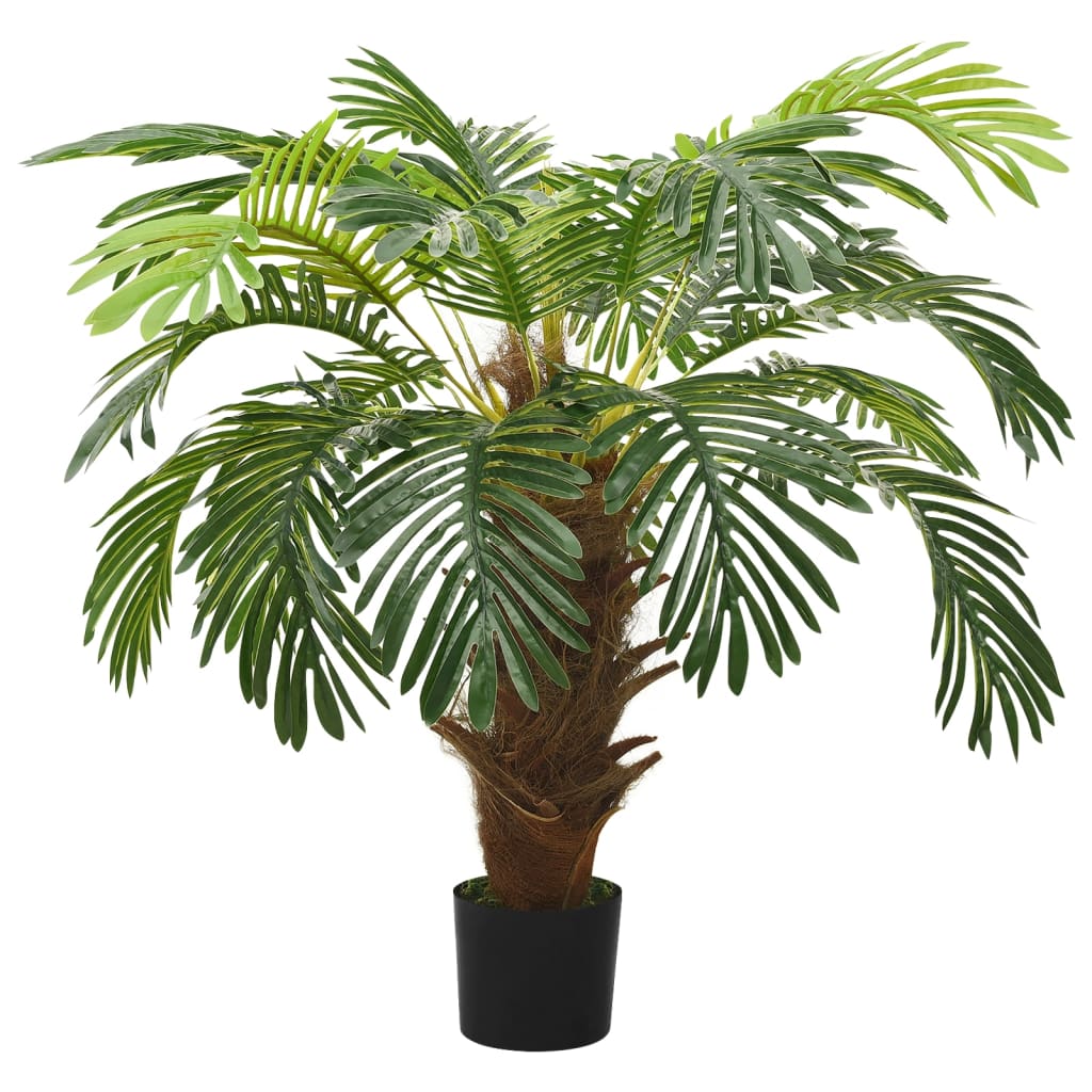 vidaXL Plantă artificială palmier cycas cu ghiveci, verde, 90 cm vidaXL Plantă artificială palmier cycas cu ghiveci, verde, 90 cm