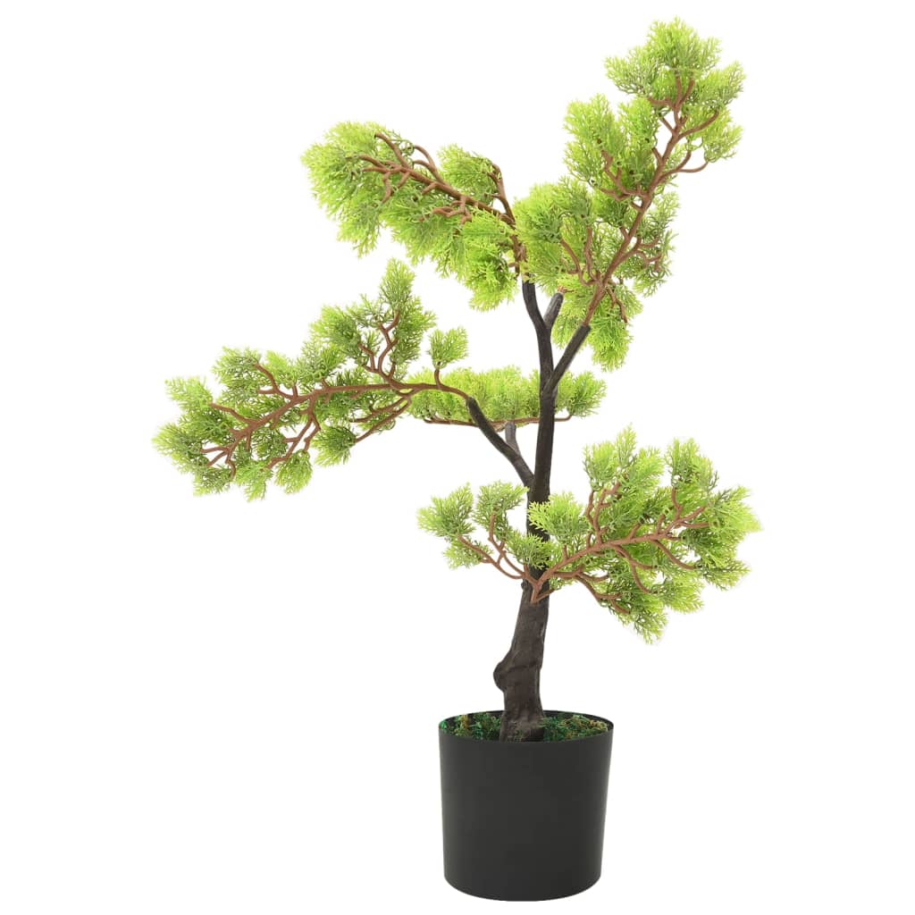 vidaXL Bonsai chiparos artificial cu ghiveci, verde, 60 cm vidaXL Bonsai chiparos artificial cu ghiveci, verde, 60 cm
