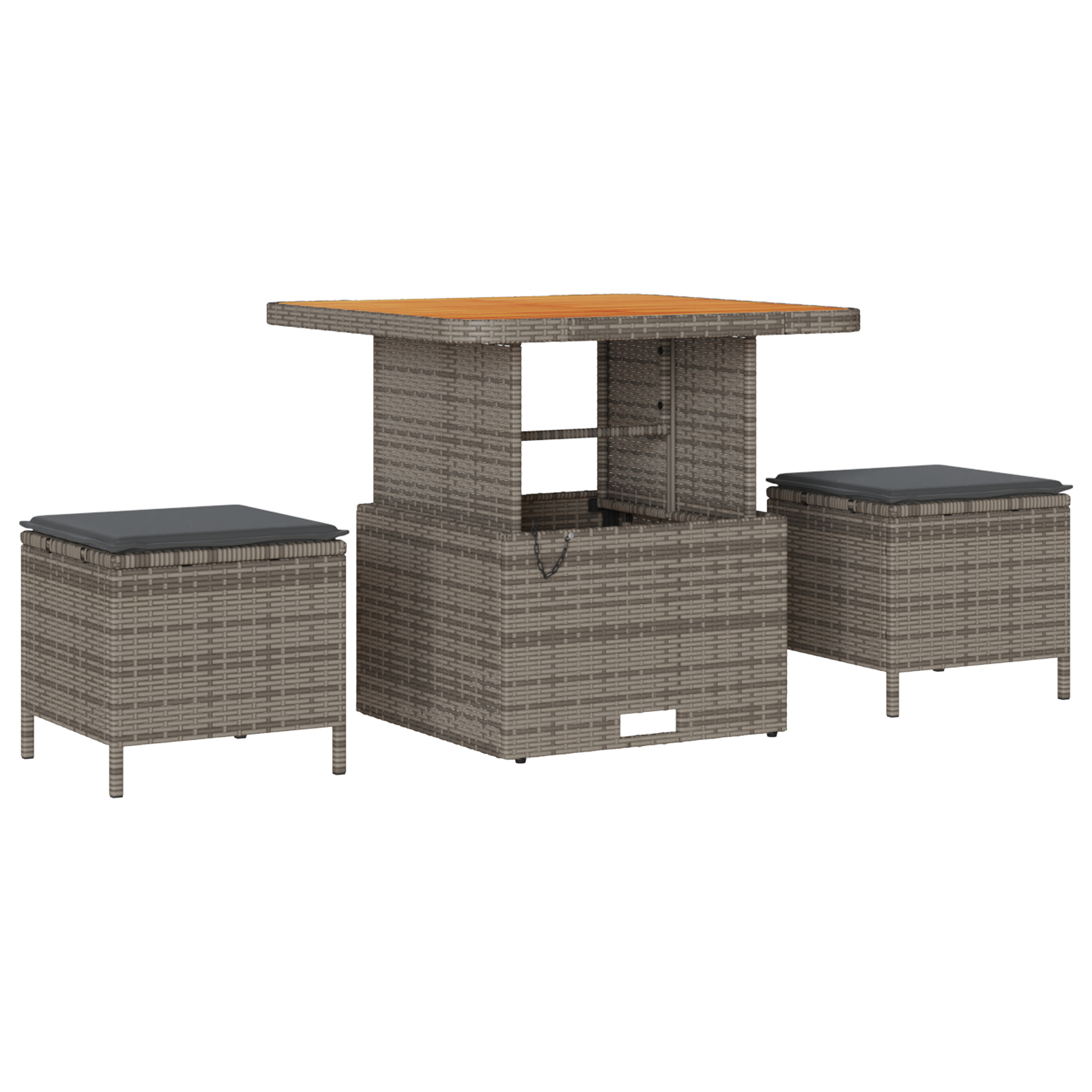 vidaXL Set de canapele pentru grădină Manual 9 pcs Gri 80 x 80 x 71 cm vidaXL Set de canapele pentru grădină Manual 9 pcs Gri 80 x 80 x 71 cm