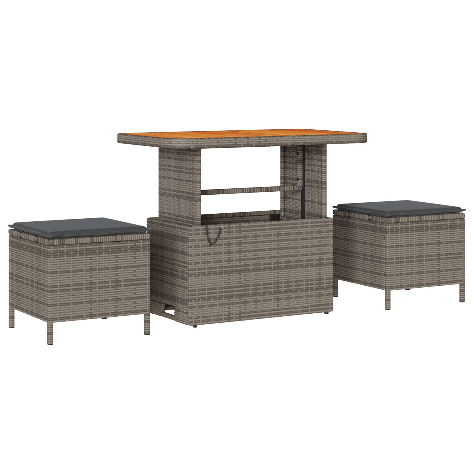 vidaXL Set de canapele pentru grădină 10 pcs Gri 90 x 55 x 71 cm vidaXL Set de canapele pentru grădină 10 pcs Gri 90 x 55 x 71 cm