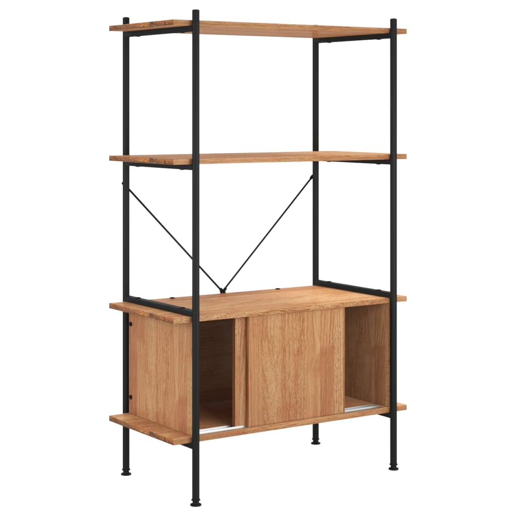 vidaXL Unitate rafturi cu 4 niveluri și dulap, 80x40x130 cm oțel&lemn vidaXL Unitate rafturi cu 4 niveluri și dulap, 80x40x130 cm oțel&lemn