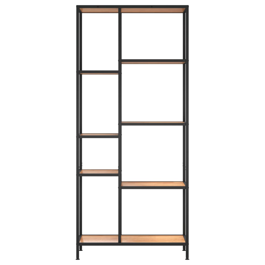 vidaXL Bibliotecă, 80x30x180 cm, oțel și lemn prelucrat vidaXL Bibliotecă, 80x30x180 cm, oțel și lemn prelucrat