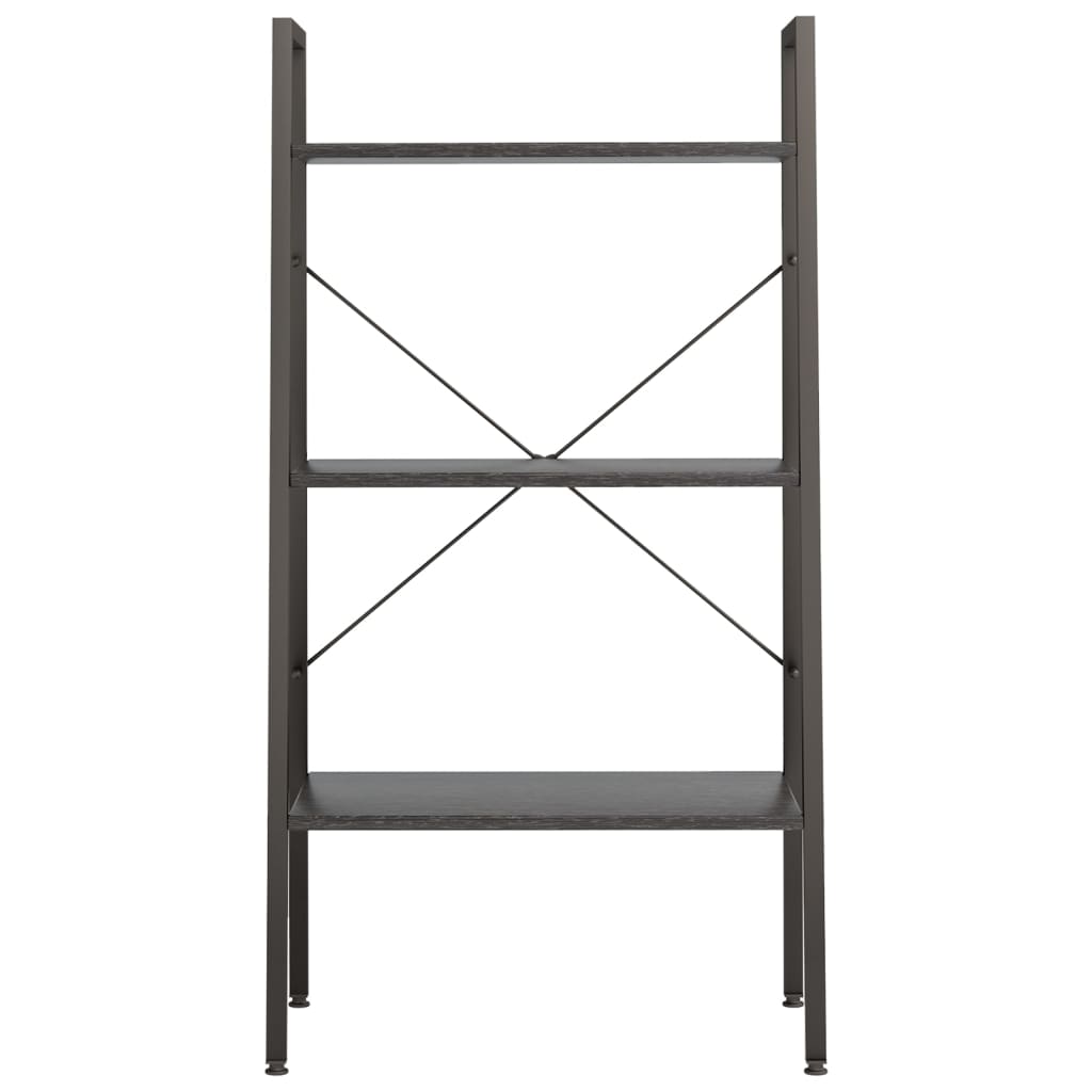 vidaXL Raft de sine stătător cu 3 niveluri, negru, 56x35x108 cm vidaXL Raft de sine stătător cu 3 niveluri, negru, 56x35x108 cm
