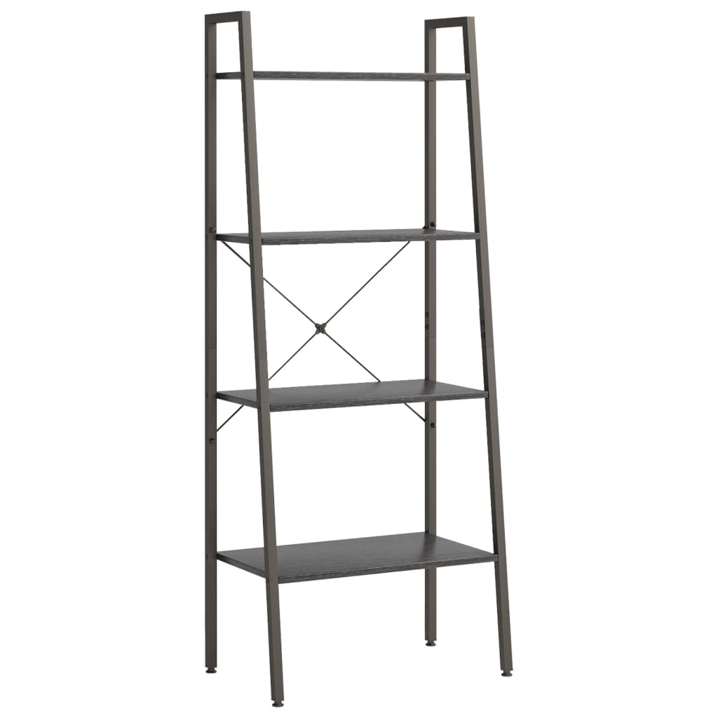 vidaXL Raft vertical cu 4 niveluri, negru, 56x35x140 cm vidaXL Raft vertical cu 4 niveluri, negru, 56x35x140 cm