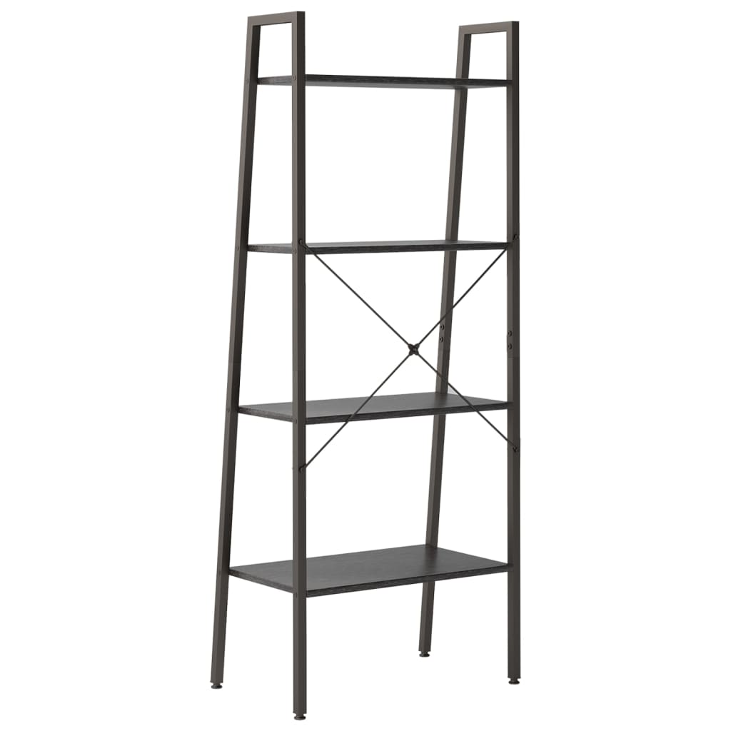 vidaXL Raft vertical cu 4 niveluri, negru, 56x35x140 cm vidaXL Raft vertical cu 4 niveluri, negru, 56x35x140 cm