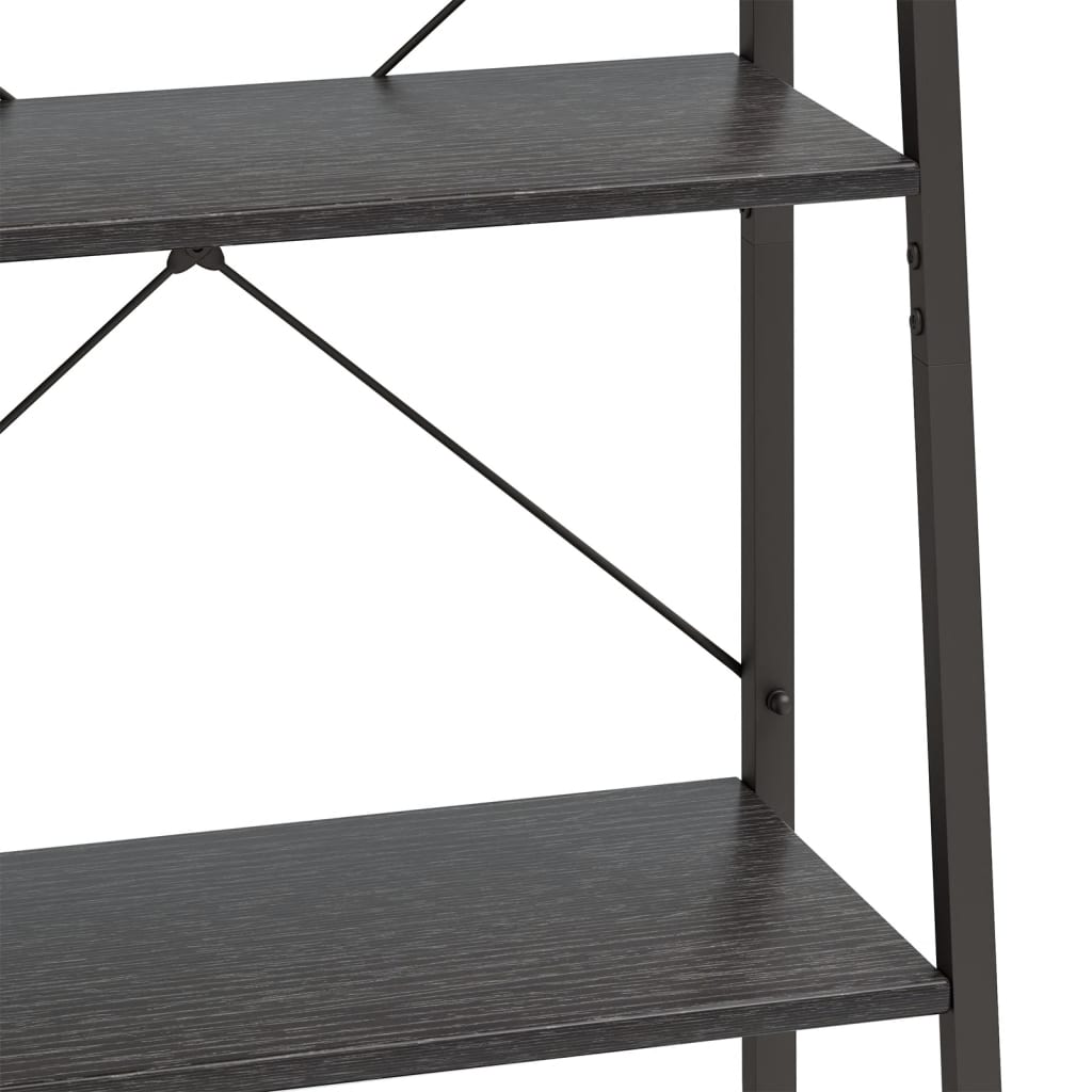 vidaXL Raft de sine stătător cu 5 niveluri, negru, 56x35x174 cm vidaXL Raft de sine stătător cu 5 niveluri, negru, 56x35x174 cm