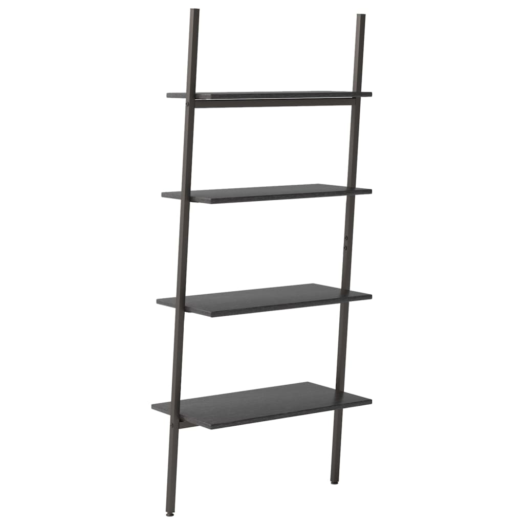 vidaXL Raft înclinat, cu 4 niveluri, negru, 64x34x150,5 cm vidaXL Raft înclinat, cu 4 niveluri, negru, 64x34x150,5 cm