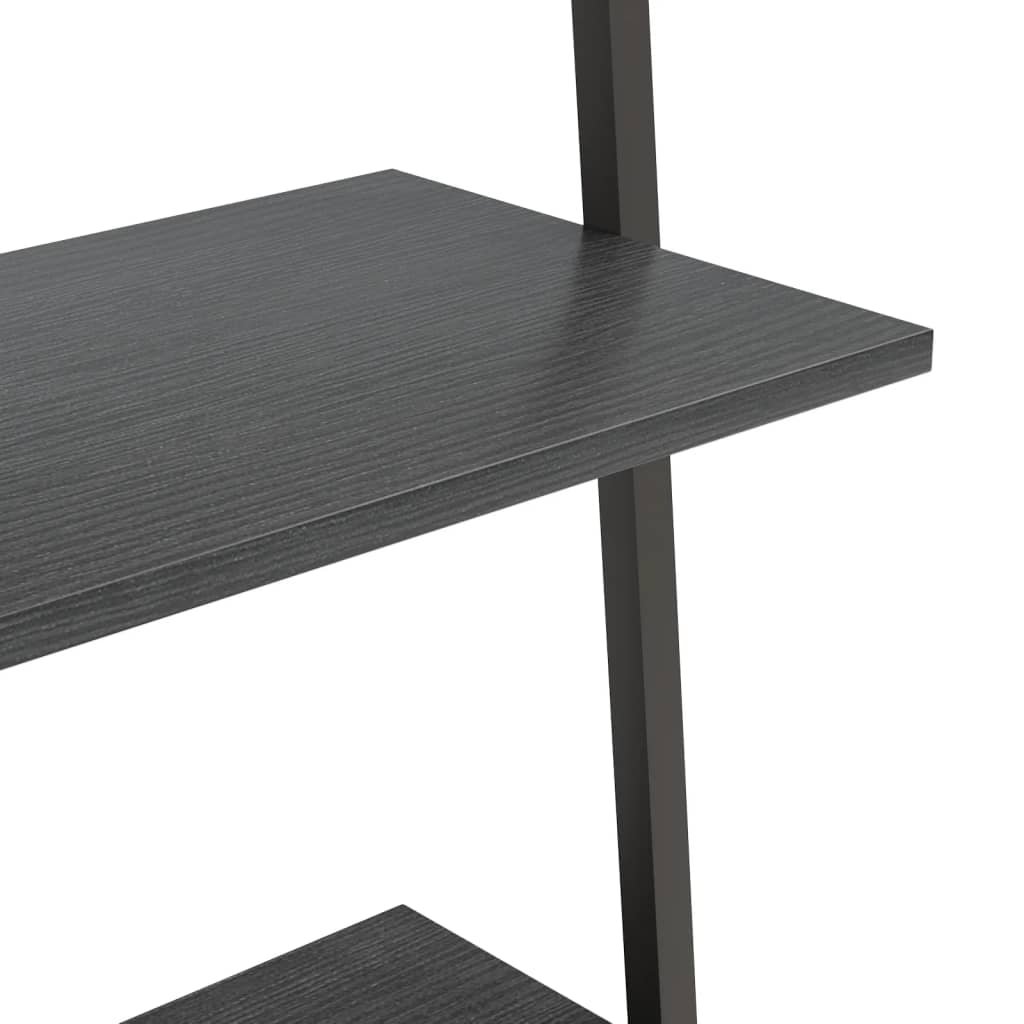 vidaXL Raft înclinat, cu 4 niveluri, negru, 64x34x150,5 cm vidaXL Raft înclinat, cu 4 niveluri, negru, 64x34x150,5 cm