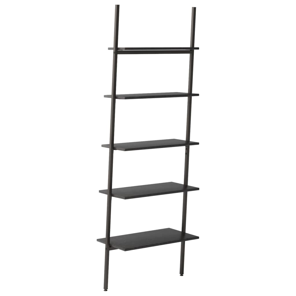 vidaXL Raft înclinat, cu 5 niveluri, negru, 64x34x185,5 cm vidaXL Raft înclinat, cu 5 niveluri, negru, 64x34x185,5 cm