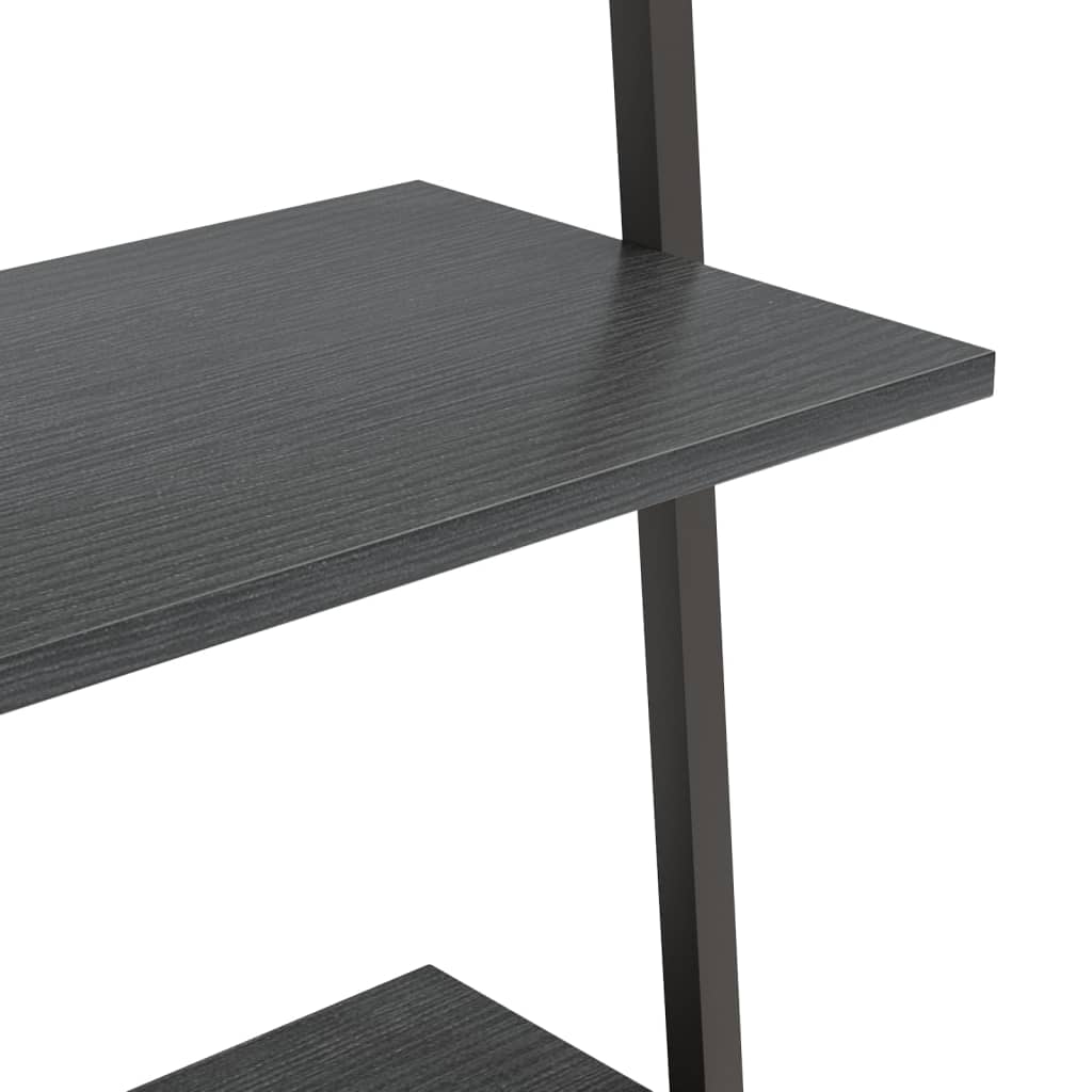 vidaXL Raft înclinat, cu 5 niveluri, negru, 64x34x185,5 cm vidaXL Raft înclinat, cu 5 niveluri, negru, 64x34x185,5 cm
