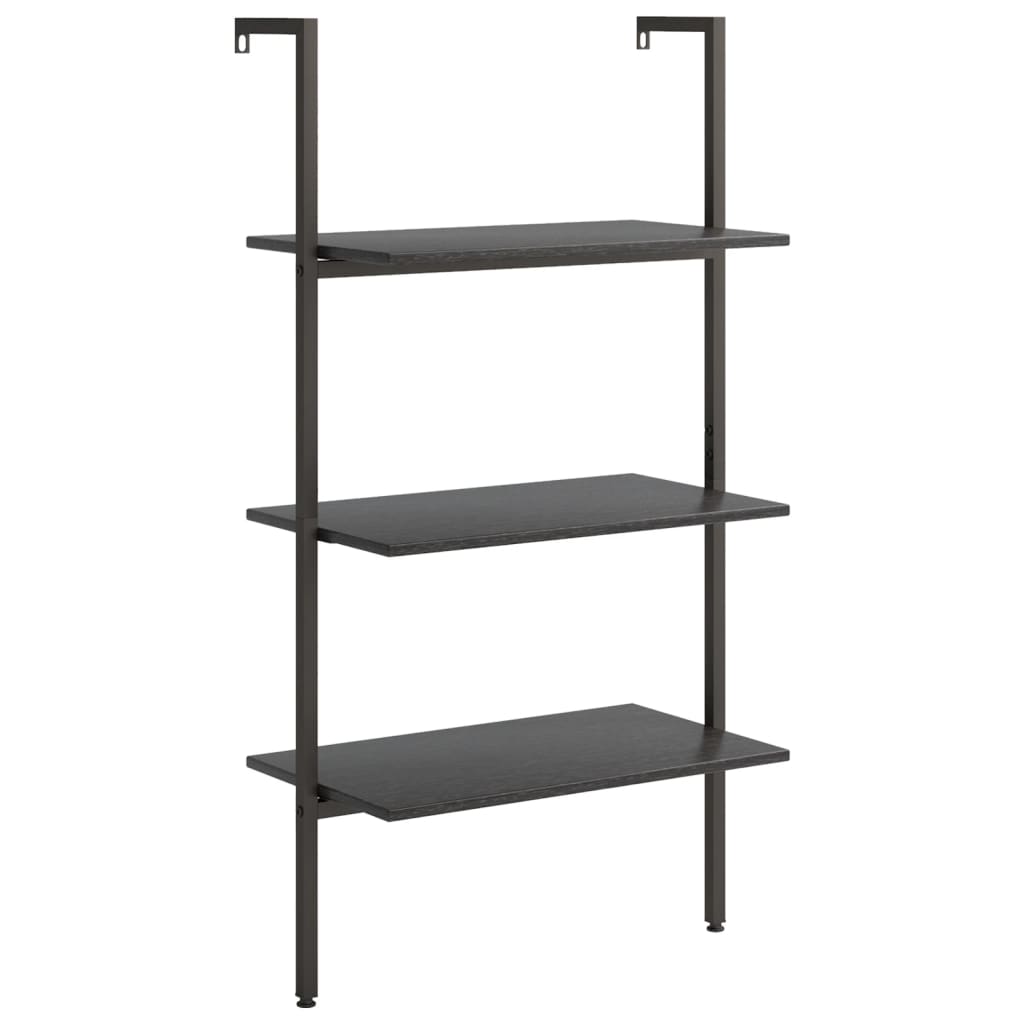vidaXL Raft înclinat cu 3 niveluri, negru, 64x35x120,5 cm vidaXL Raft înclinat cu 3 niveluri, negru, 64x35x120,5 cm