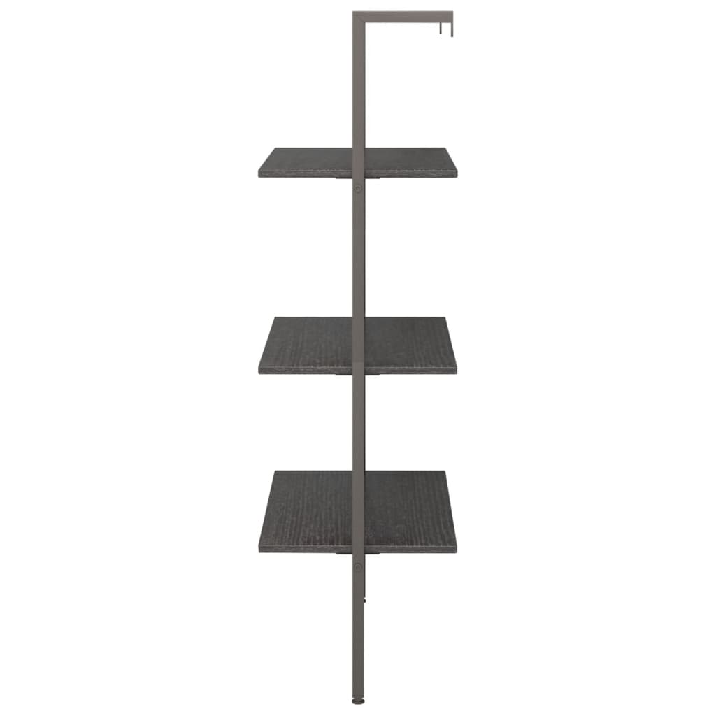 vidaXL Raft înclinat cu 3 niveluri, negru, 64x35x120,5 cm vidaXL Raft înclinat cu 3 niveluri, negru, 64x35x120,5 cm