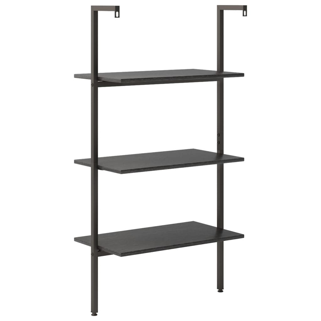 vidaXL Raft înclinat cu 3 niveluri, negru, 64x35x120,5 cm vidaXL Raft înclinat cu 3 niveluri, negru, 64x35x120,5 cm