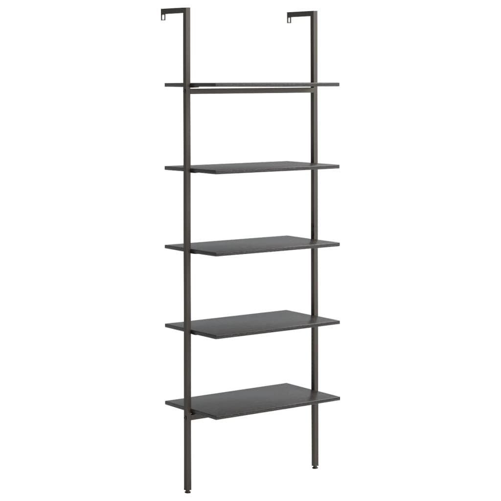vidaXL Raft înclinat, cu 5 niveluri, negru, 64x35x185 cm vidaXL Raft înclinat, cu 5 niveluri, negru, 64x35x185 cm