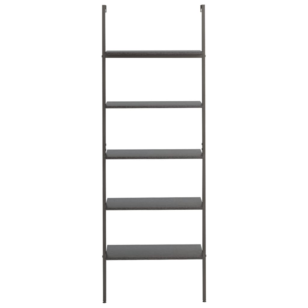 vidaXL Raft înclinat, cu 5 niveluri, negru, 64x35x185 cm vidaXL Raft înclinat, cu 5 niveluri, negru, 64x35x185 cm