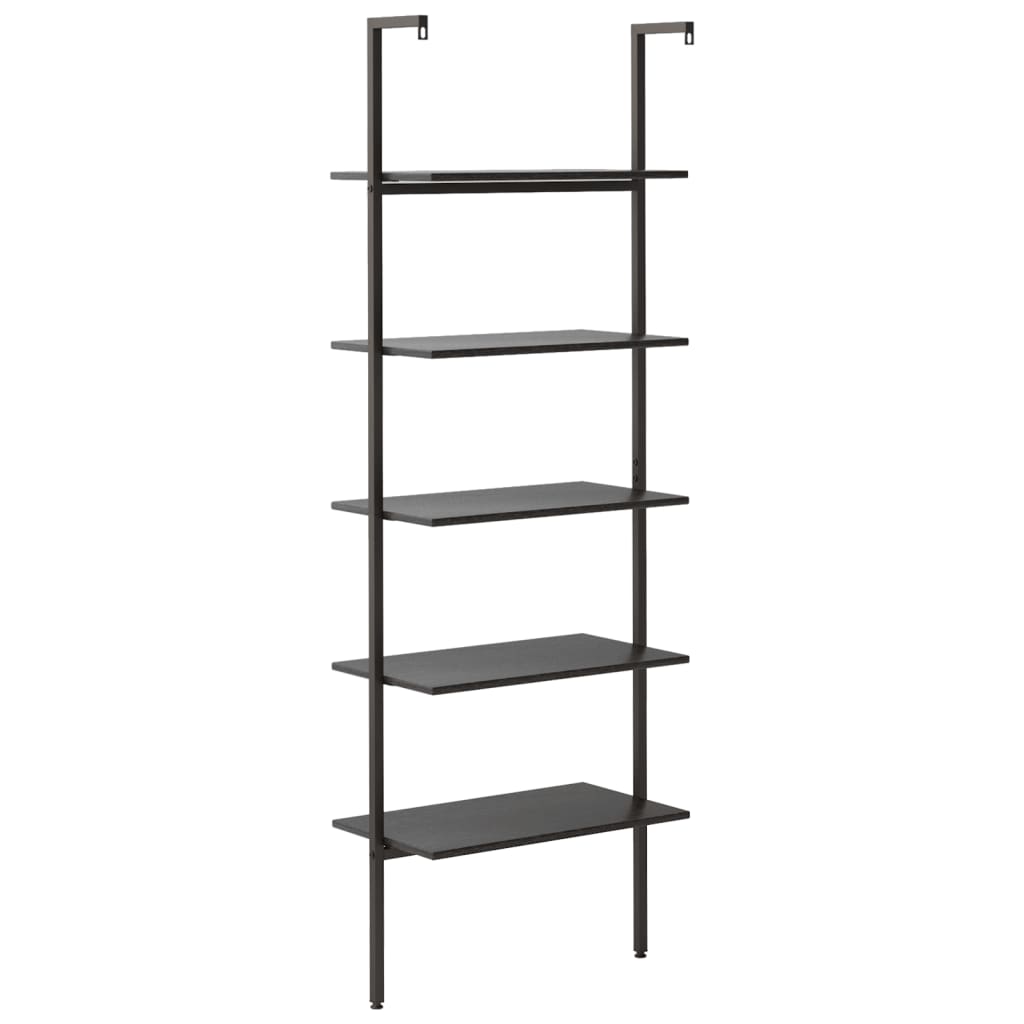 vidaXL Raft înclinat, cu 5 niveluri, negru, 64x35x185 cm vidaXL Raft înclinat, cu 5 niveluri, negru, 64x35x185 cm