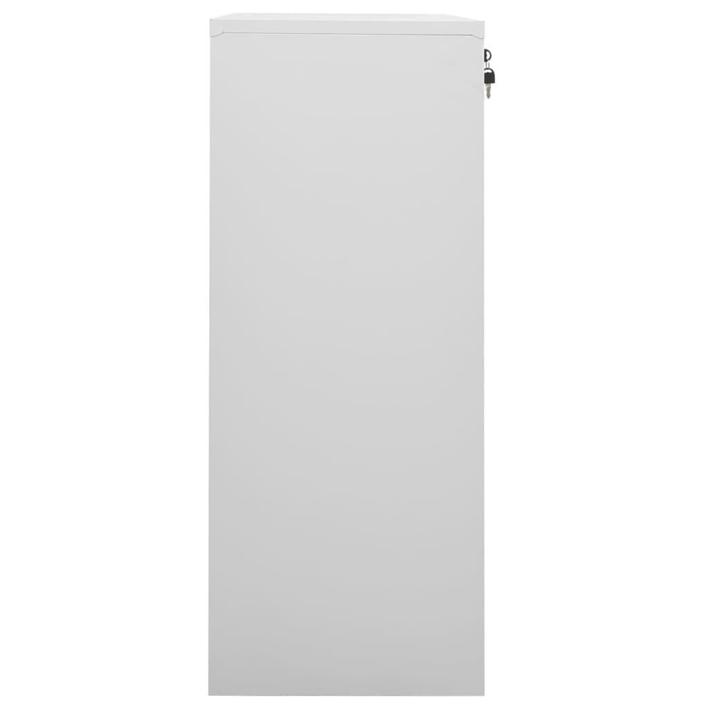 vidaXL Dulap de birou, gri deschis, 90x40x102 cm, oțel