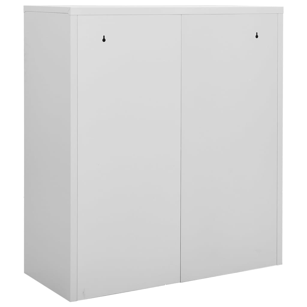 vidaXL Dulap de birou, gri deschis, 90x40x102 cm, oțel