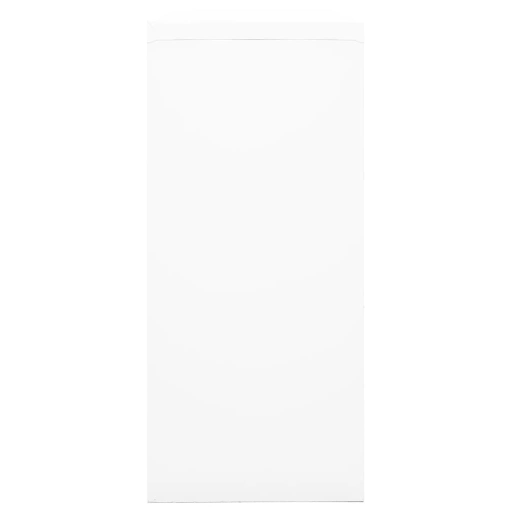 vidaXL Dulap cu ușă glisantă, alb, 90x40x90 cm, oțel vidaXL Dulap cu ușă glisantă, alb, 90x40x90 cm, oțel