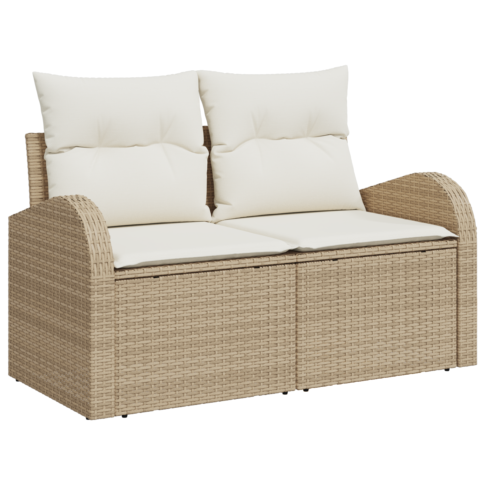 Set canapea de grădină vidaXL cu 11 piese și perne bej din ratan sintetic și acacia Set canapea de grădină vidaXL cu 11 piese și perne bej din ratan sintetic și acacia