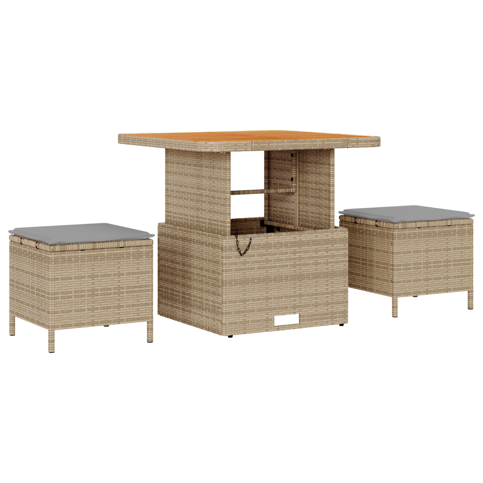 Set canapea de grădină vidaXL cu 11 piese cu perne Bej Ratan Poli Acacia Set canapea de grădină vidaXL cu 11 piese cu perne Bej Ratan Poli Acacia