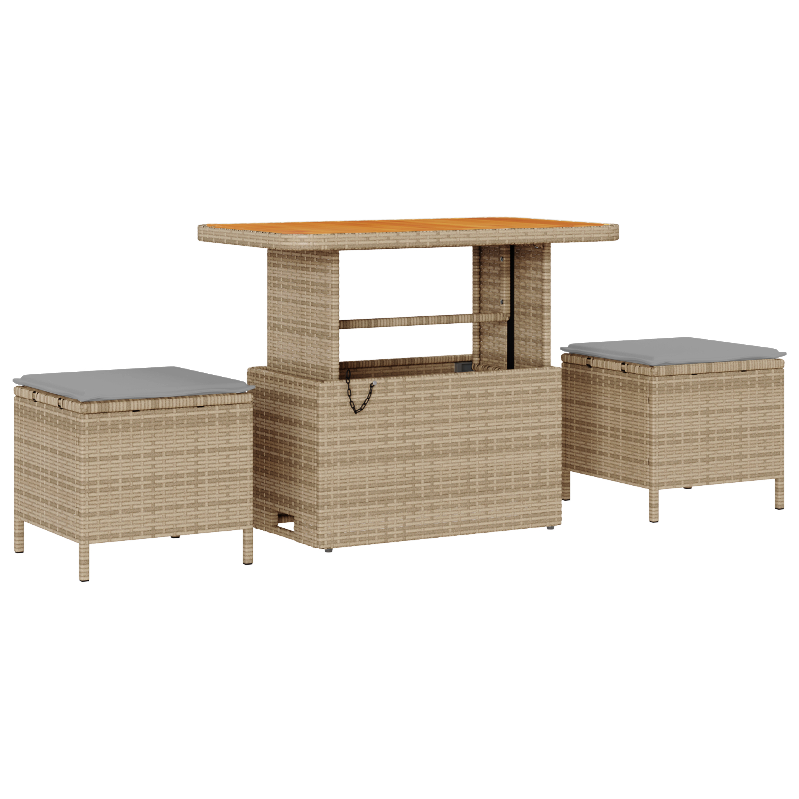 vidaXL Set de canapele pentru grădină 11 pcs Beige și gri deschis vidaXL Set de canapele pentru grădină 11 pcs Beige și gri deschis
