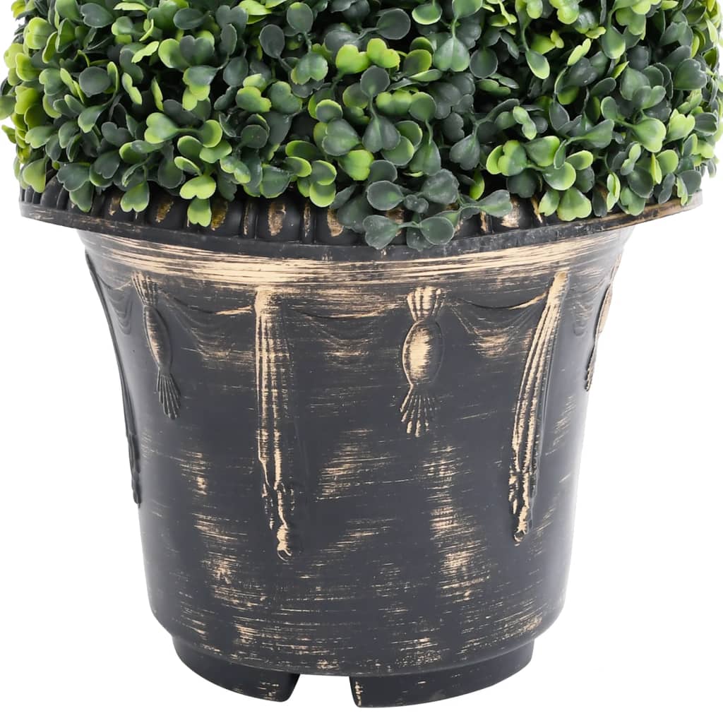 vidaXL Plantă artificială de cimișir cu ghiveci, verde, 117cm, spirală