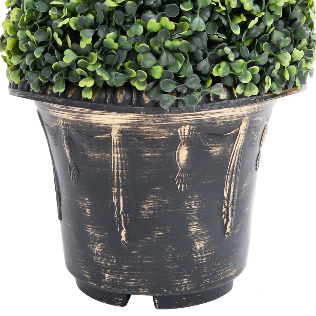 vidaXL Plantă artificială de cimișir cu ghiveci, verde, 59 cm, spirală vidaXL Plantă artificială de cimișir cu ghiveci, verde, 59 cm, spirală