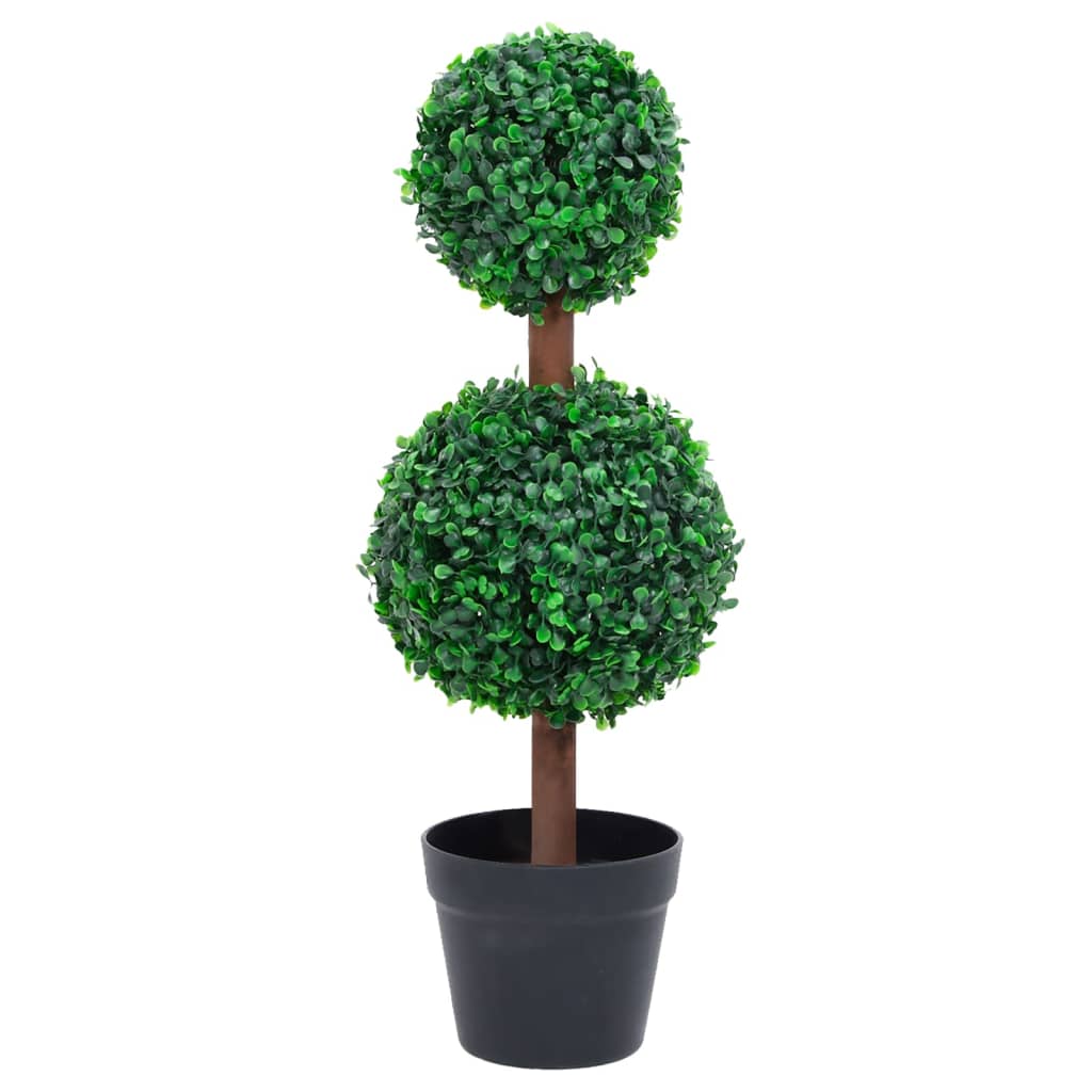vidaXL Plantă artificială cimișir cu ghiveci, verde, 60cm, formă minge vidaXL Plantă artificială cimișir cu ghiveci, verde, 60cm, formă minge