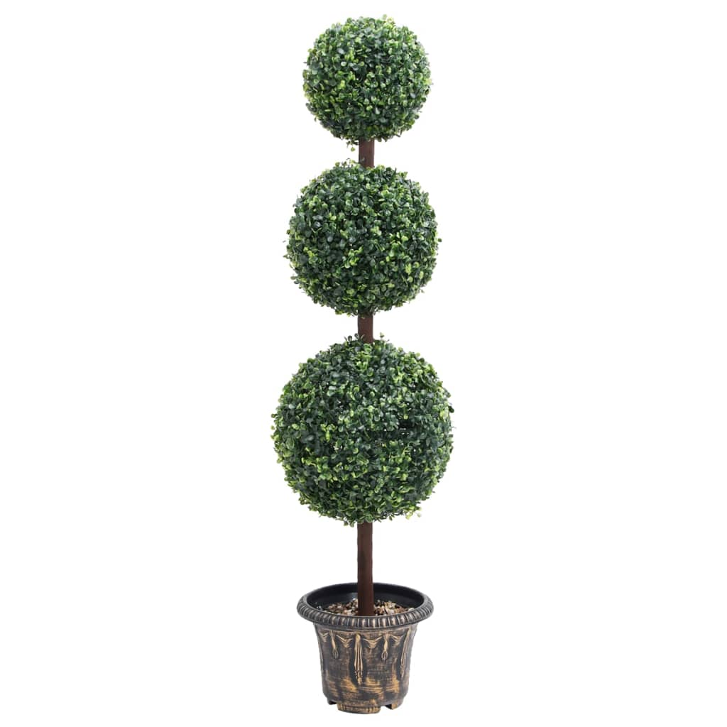 vidaXL Plantă artificială cimișir cu ghiveci verde 118cm formă minge vidaXL Plantă artificială cimișir cu ghiveci verde 118cm formă minge