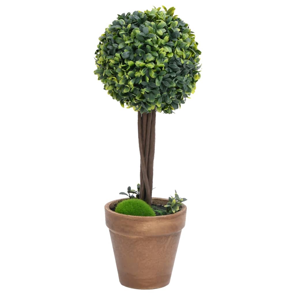 vidaXL Plante artificiale cimișir cu ghiveci 2 buc. verde 56 cm minge vidaXL Plante artificiale cimișir cu ghiveci 2 buc. verde 56 cm minge