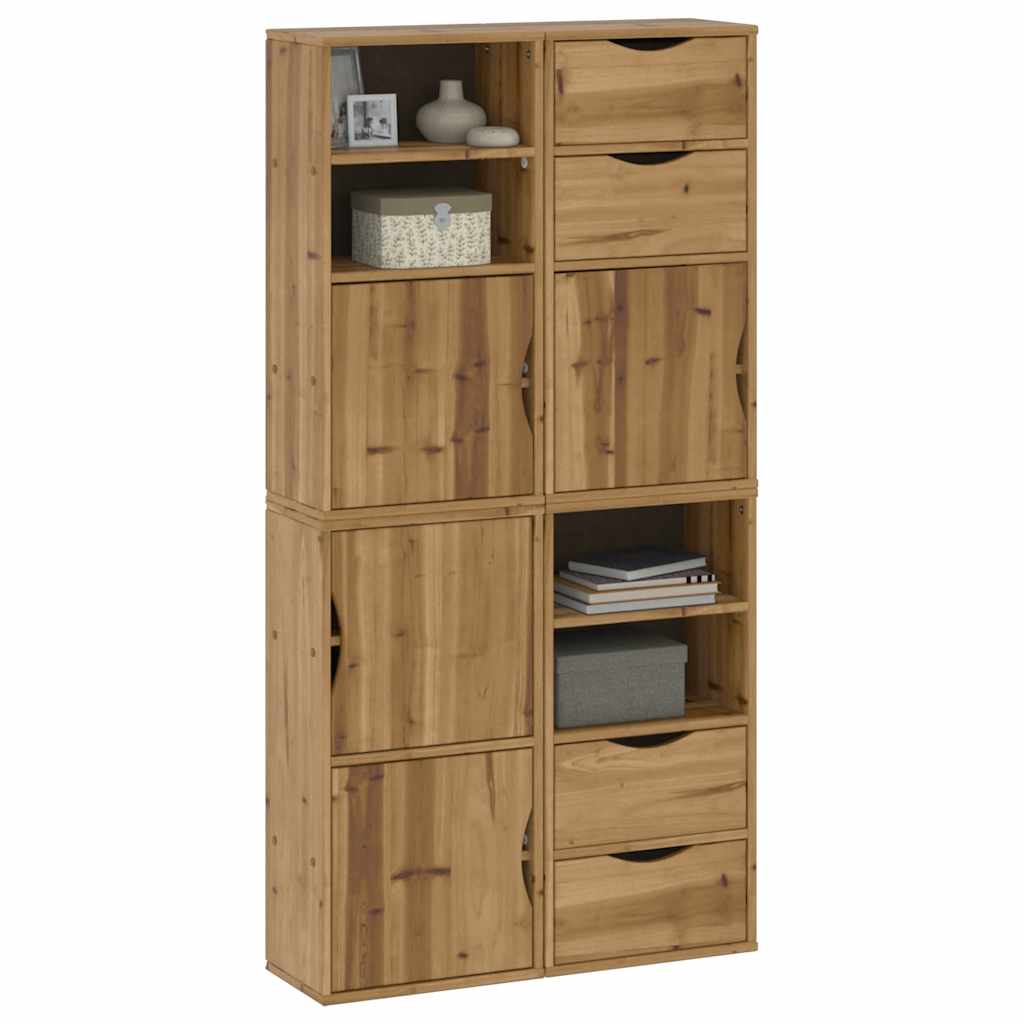 vidaXL Dulapuri laterale 4 buc "ODDA" 40x24x79 cm lemn masiv de pin